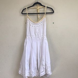 Free people white lace dress 4